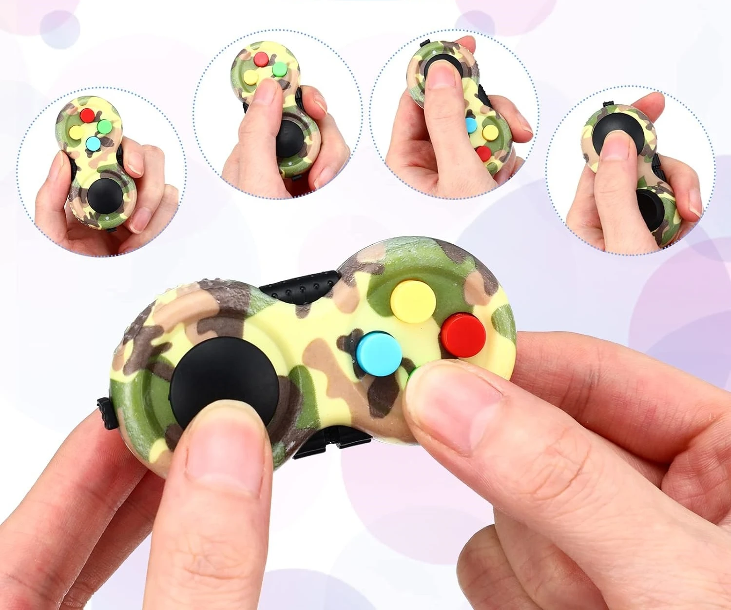 Fidget Pad Retro clásico controlador de Fidget portátil controlador de juego divertido Fidget Pad Packs juguetes clásicos