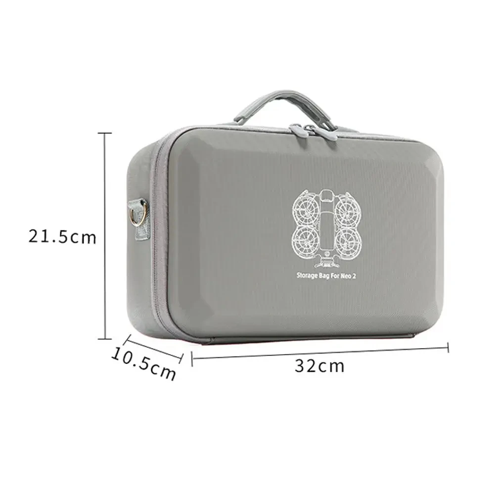 Estuche de Transporte Portátil de PU para DJI NEO 2, Bolsa Protectora a Prueba de Golpes para Control Remoto de Dron DJI RC-N3 y Accesorios de Batería