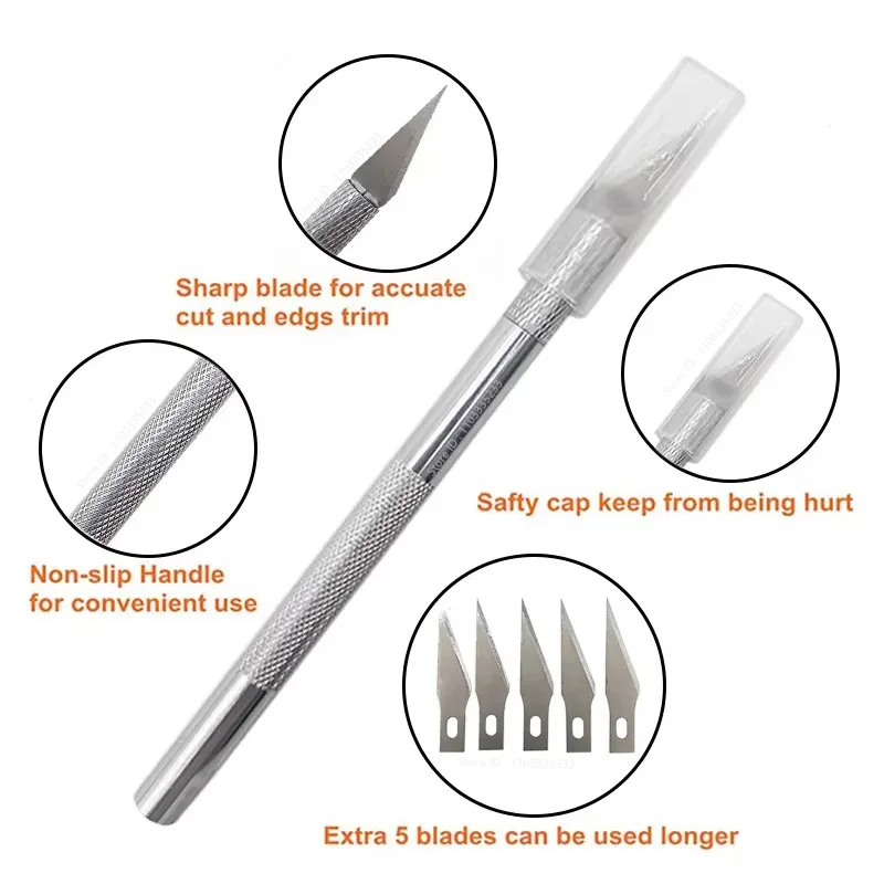Nuevo Kit de herramientas de instalación de película de tinte de vinilo para coche, raspador de goma, soporte magnético, pegatina para envolver, cuchillo de talla con cuchillas de repuesto