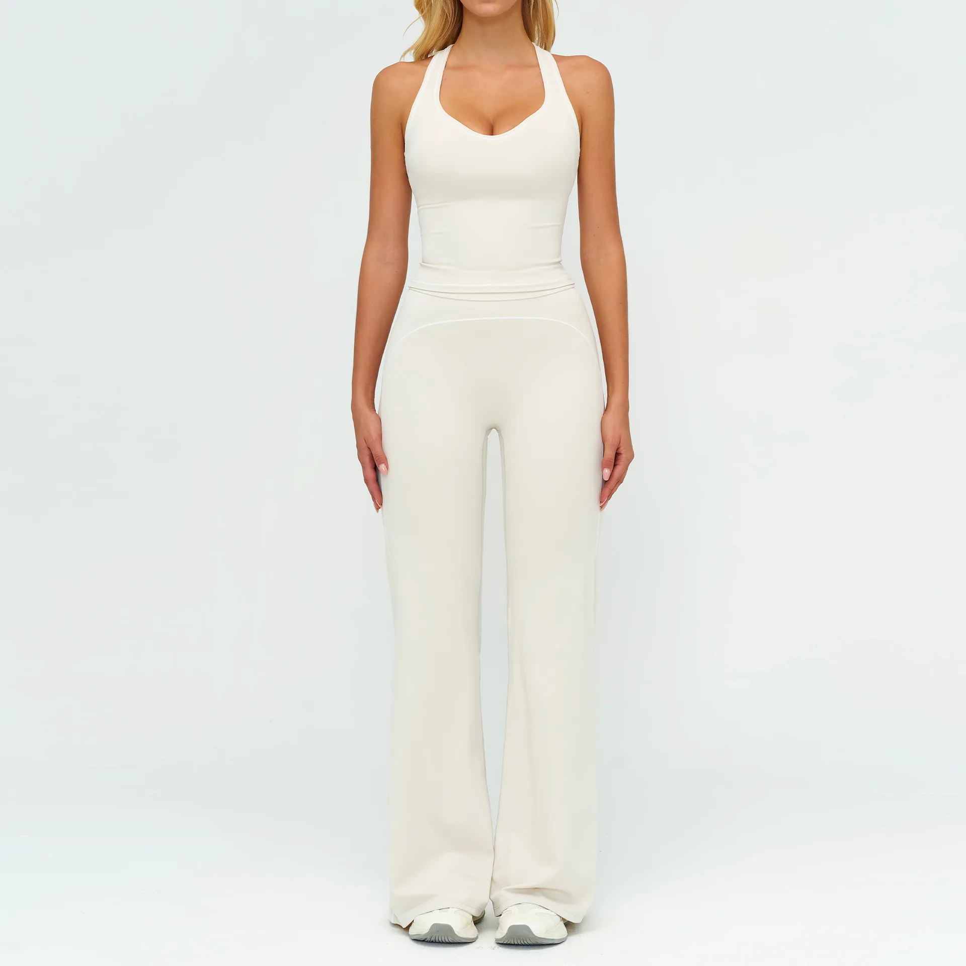 Traje deportivo de 2 uds para mujer, conjuntos de Yoga, ropa deportiva, trajes de entrenamiento, Sujetador deportivo, mallas de cintura alta, ropa de gimnasio, traje deportivo