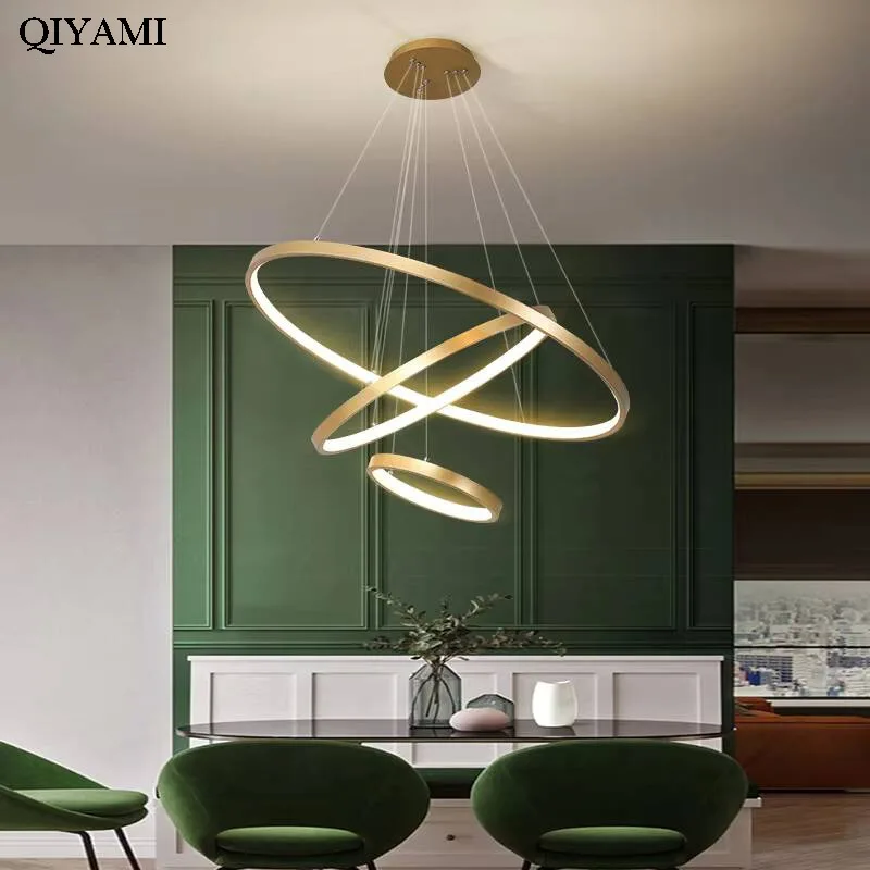 Candelabro de techo Led moderno para Villa, sala de estar, dormitorio, comedor, candelabro de hierro, iluminación Interior del hogar, luces decorativas
