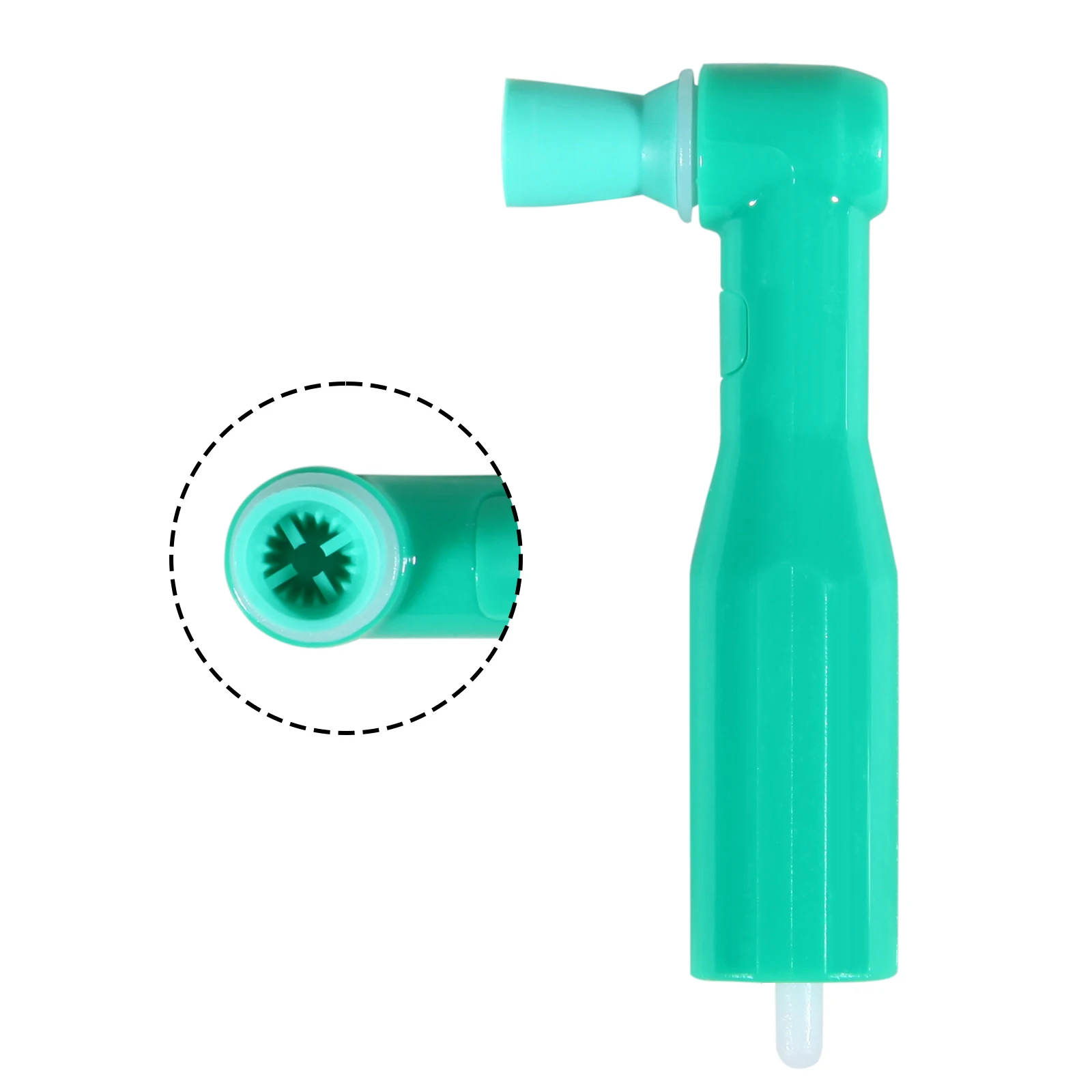 Pieza de mano para profilaxis de higiene dental 4:1 360 °   Ángulo disponible del cono de la nariz recta del motor de aire de los agujeros giratorios 2/4/íngulos de profilación