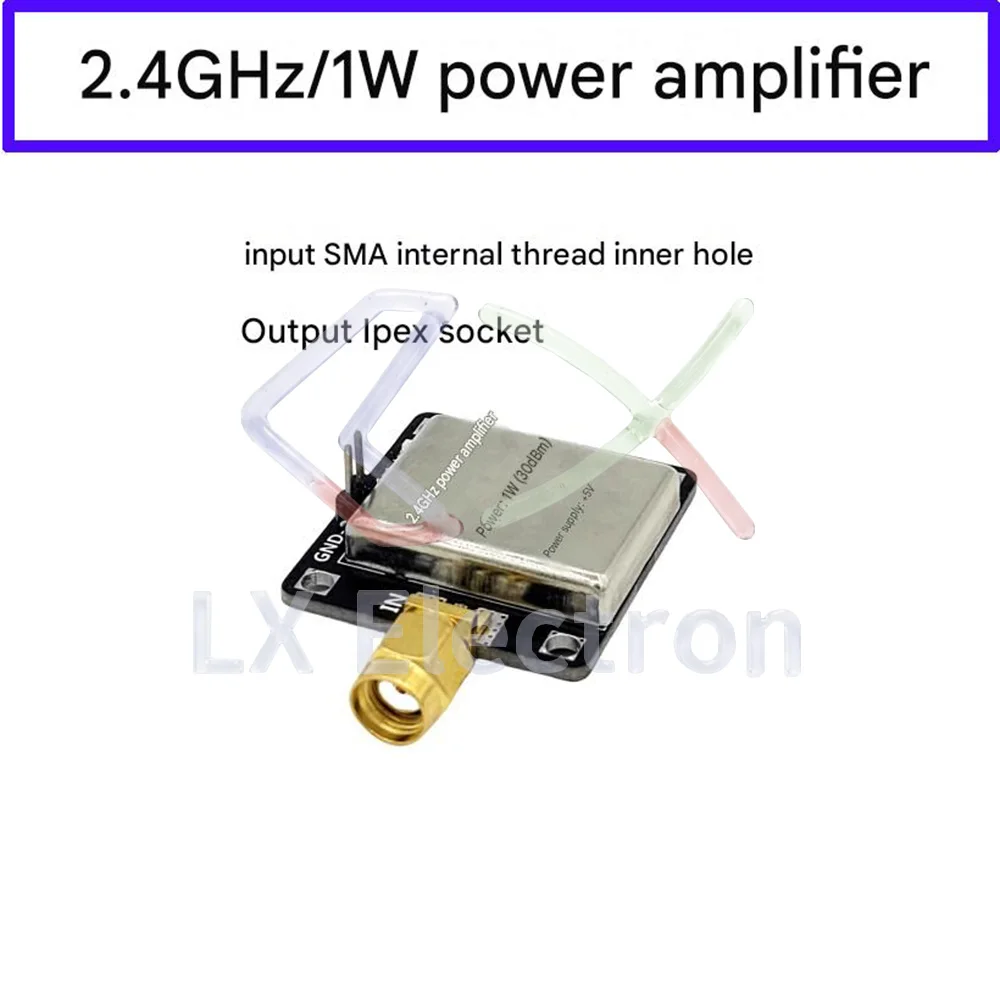 Módulo amplificador de potencia de 2,4 GHz y 1 W, módulo amplificador de RF PA, 1 unidad/lote