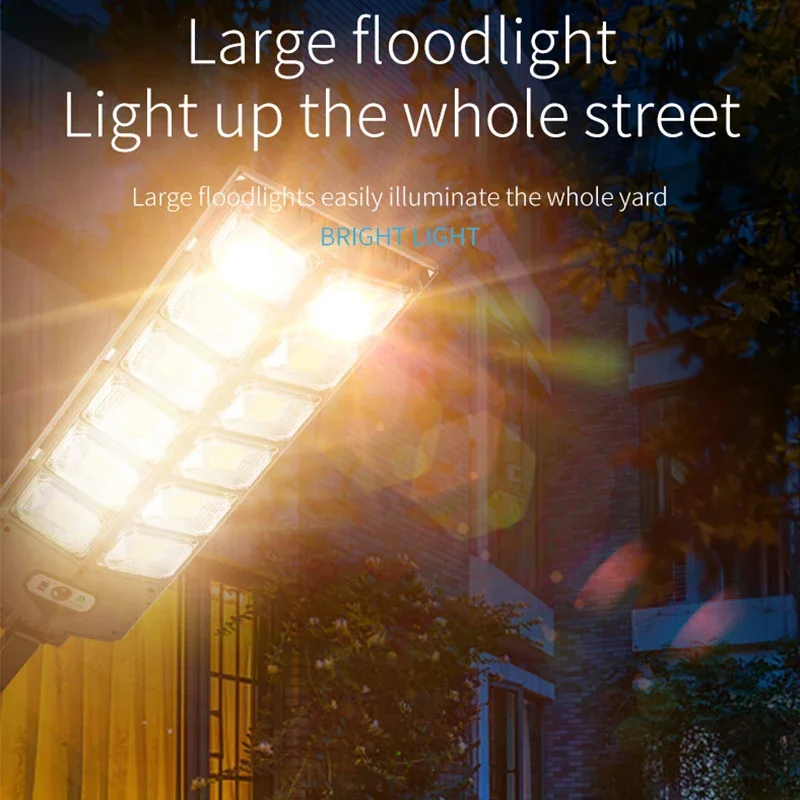 Lámpara LED superbrillante para exteriores, alimentada por energía Solar, Sensor de movimiento impermeable, luz Solar de inducción humana para jardín, patio, garaje