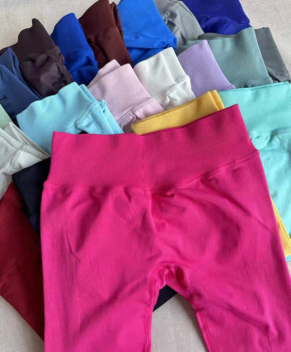 Legging de gimnasio de cintura alta, mallas de Yoga sin costuras, mallas deportivas push-up para mujer, pantalones deportivos de alta elasticidad para correr, ropa de gimnasia para levantamiento de cadera