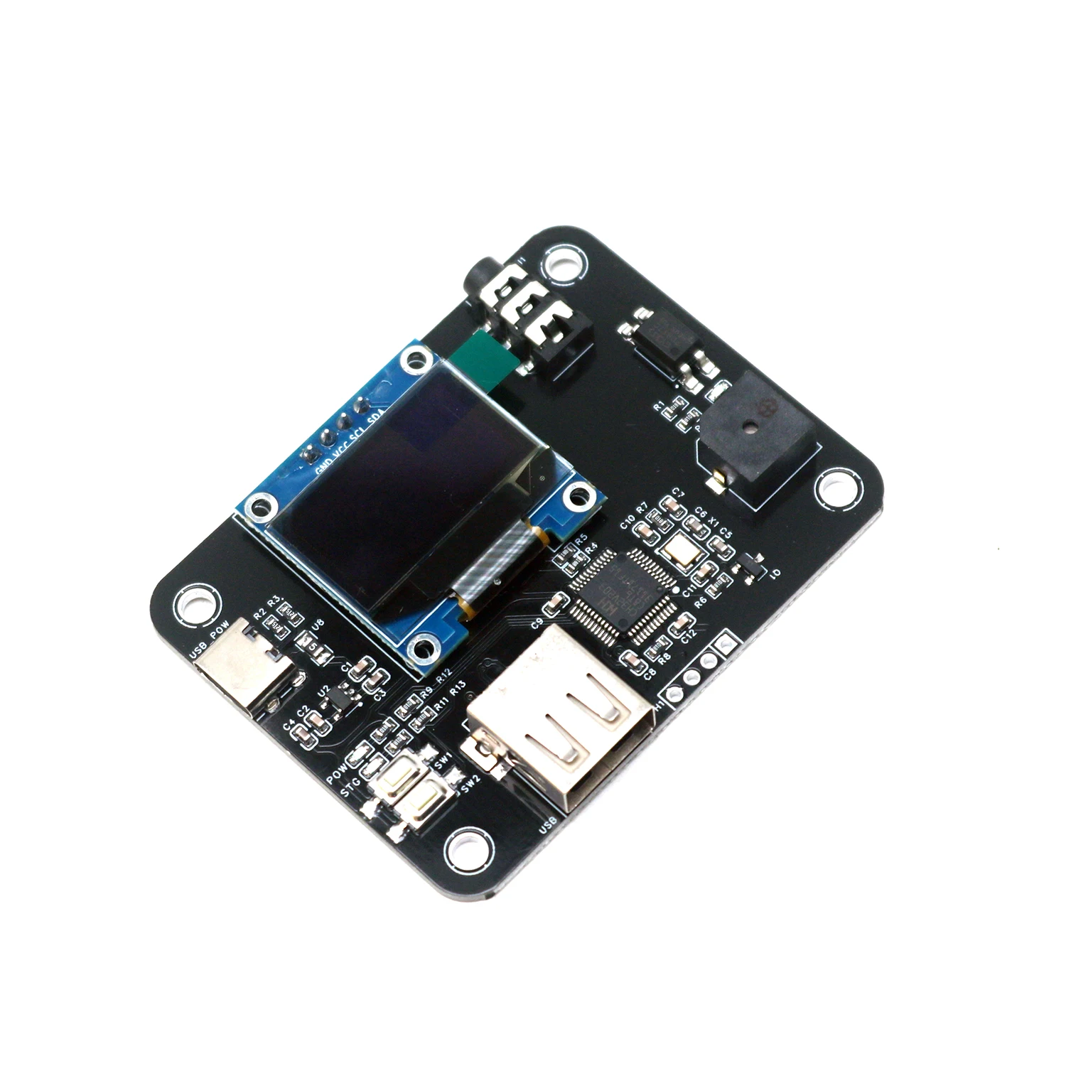 Ham Radio CW Teclado de práctica y transmisión con pantalla OLED y USB, teclado electrónico de código Morse para entrenar radio aficionados