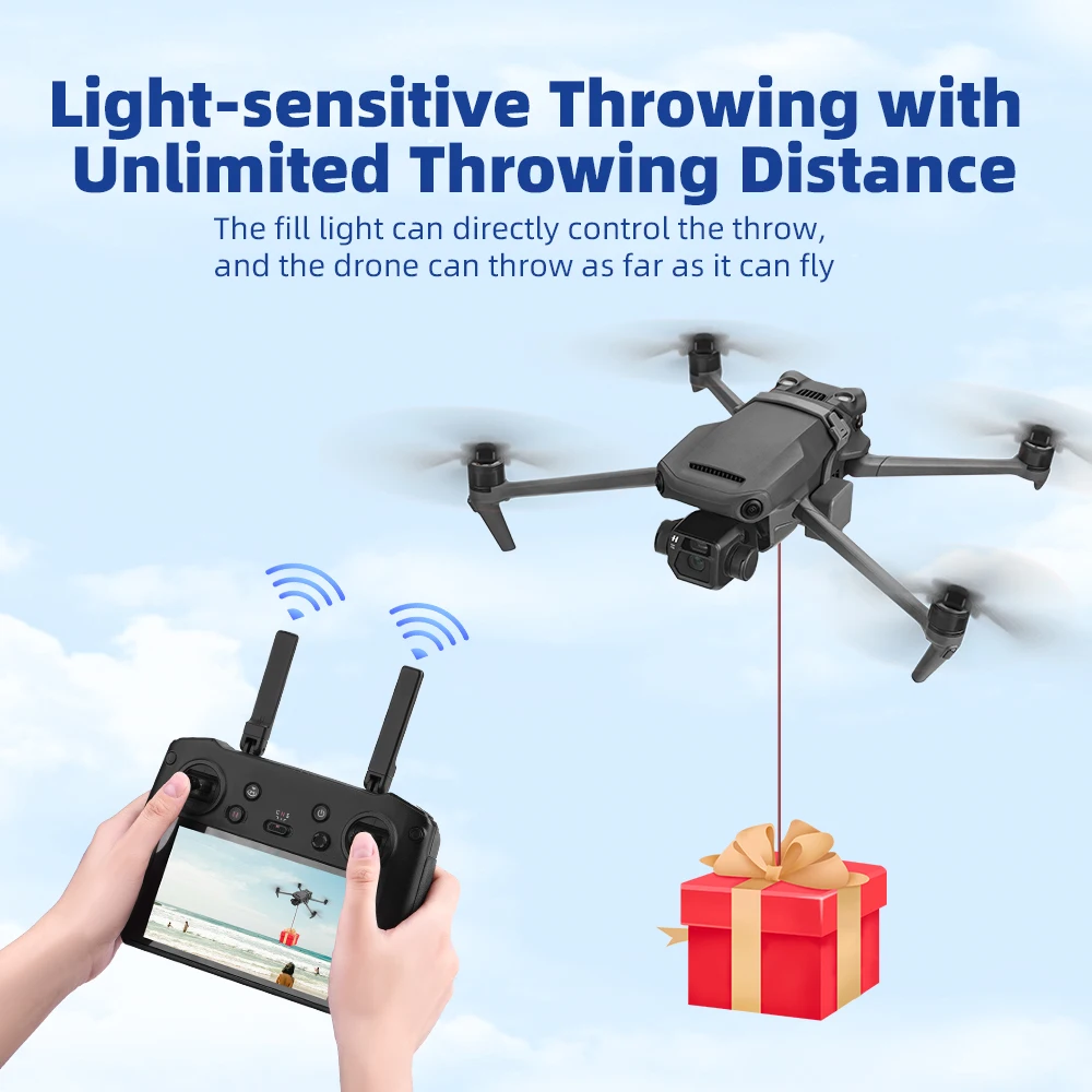 BRDRC Mavic 3 Airdrop System para DJI Mavic 3 Pro lanzador de drones cebo de pescado boya de regalo accesorios de dispositivo de lanzamiento de larga distancia