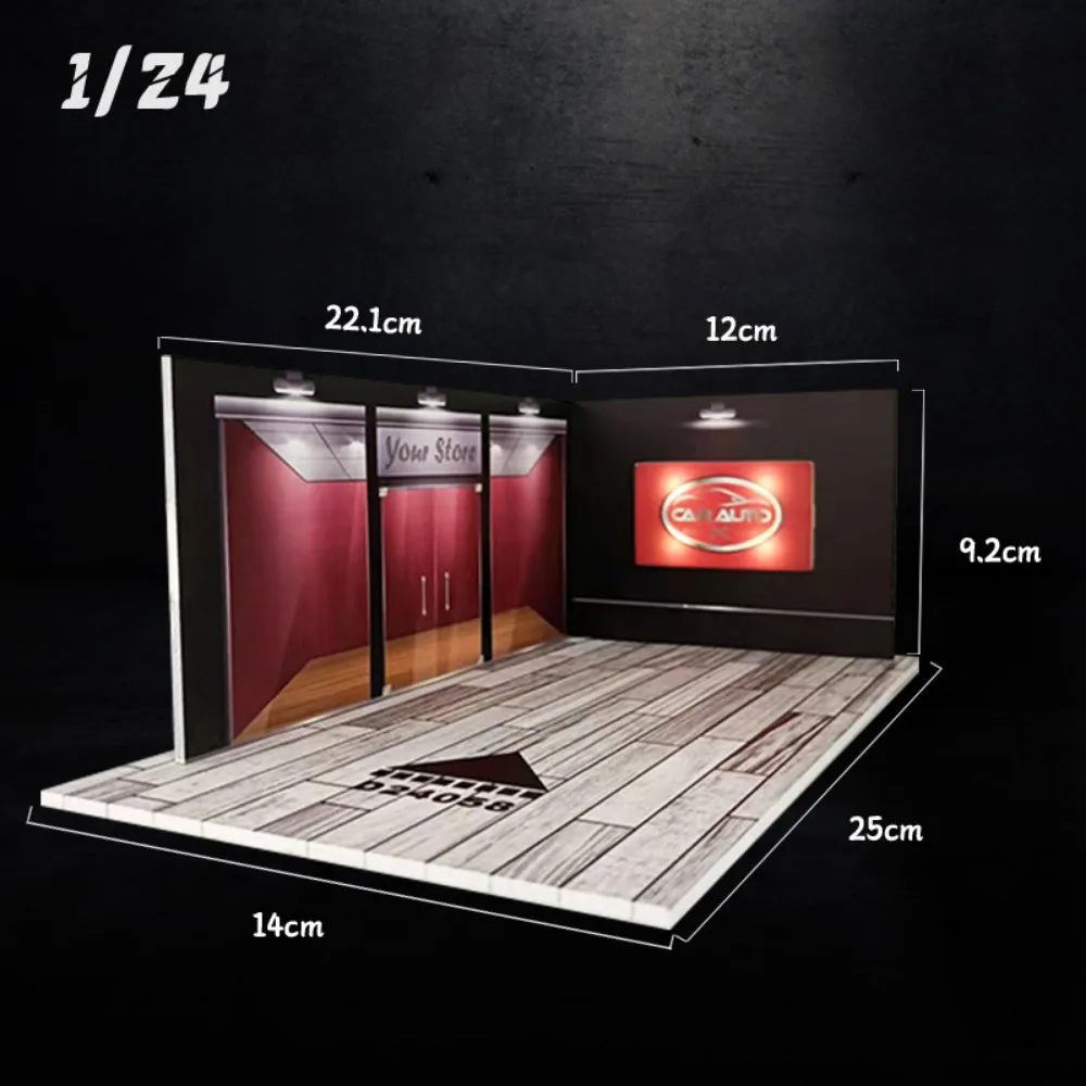 Material de PVC a escala 1/32 1/24 con aleación ligera, modelo de coche fundido a presión, juguete de montaje, simulación de estacionamiento subterráneo, modelo de construcción