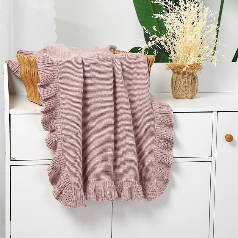 Mantas de doble uso para bebé recién nacido, niños, niñas, cochecito de punto sólido, cama de viaje para guardería, edredones de cuna, estera receptora de 90x70cm