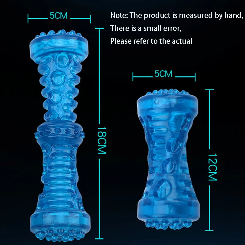 Juguete para mascotas resistente a mordeduras, cepillo de dientes, hueso, juguete para perros resistente, juego interactivo para cachorros, hueso de perro, juguete de goma para masticar para cachorros