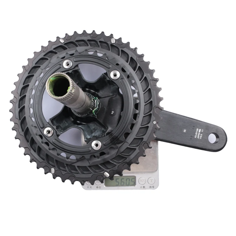 Platos y bielas Shimano 105 R7100 2x12 velocidades 50-34T 12s 165mm/170mm/172,5mm/175mm para bicicleta de carretera Hollowtech II