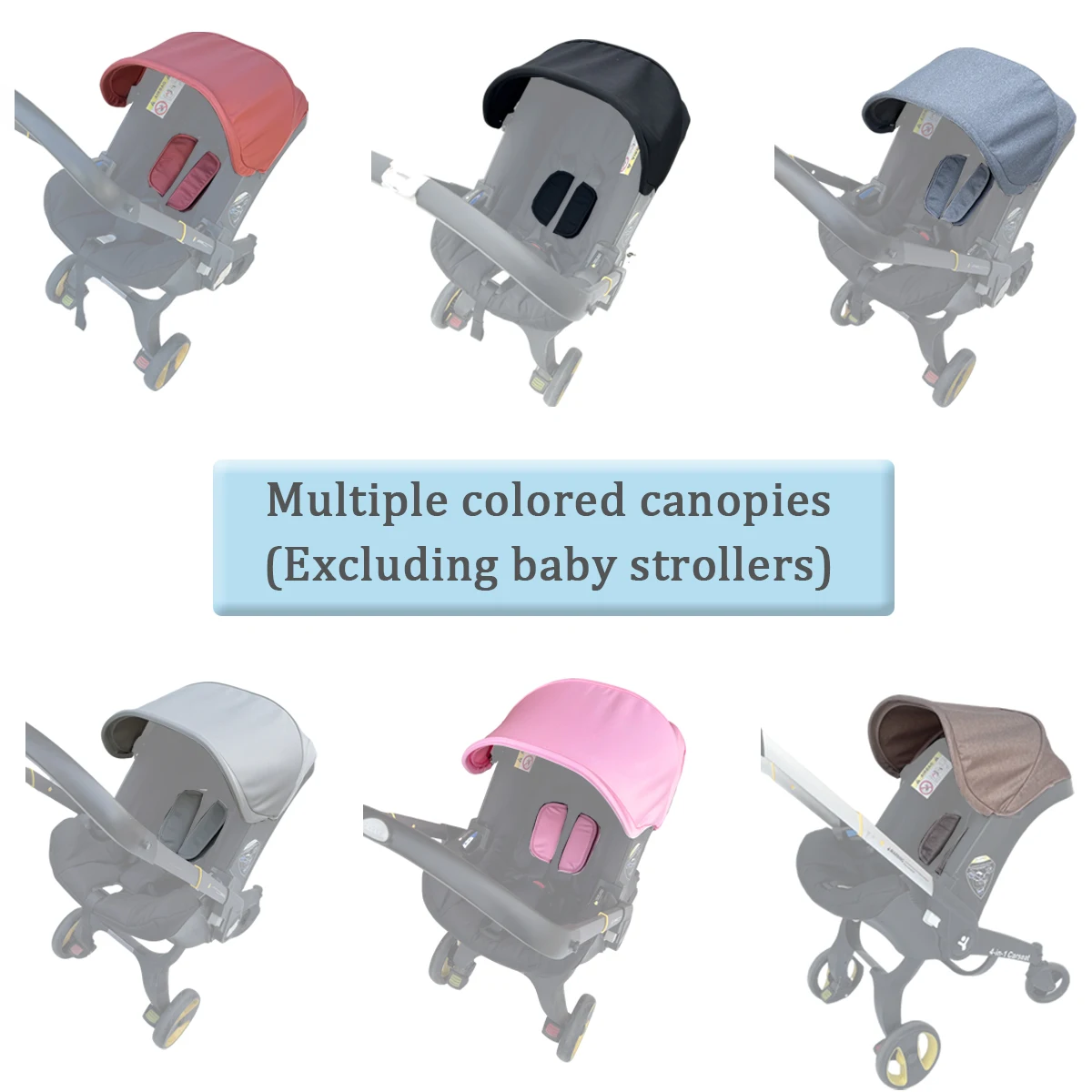 Capota de Repuesto para Cochecito Mom Tan Compatible con Sillas de Auto y Cochecitos Doona+ y Doona I - Tela Transpirable y Resistente