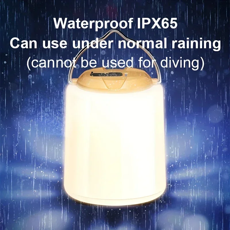 Luces colgantes portátiles para exteriores, linterna de Camping recargable por USB, luz nocturna de emergencia, impermeable