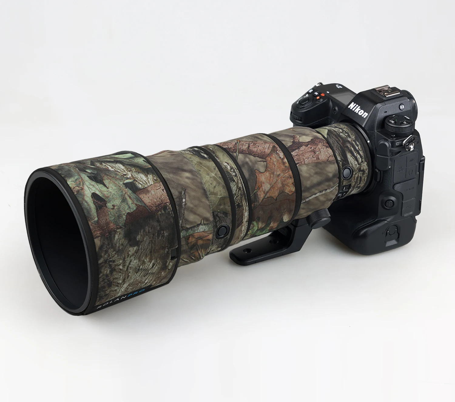 ROLANPRO-abrigo de camuflaje con lente impermeable para Nikon Z 400mm F4.5 VR S, funda protectora para lluvia, funda para pistolas Z400 400 F/4,5