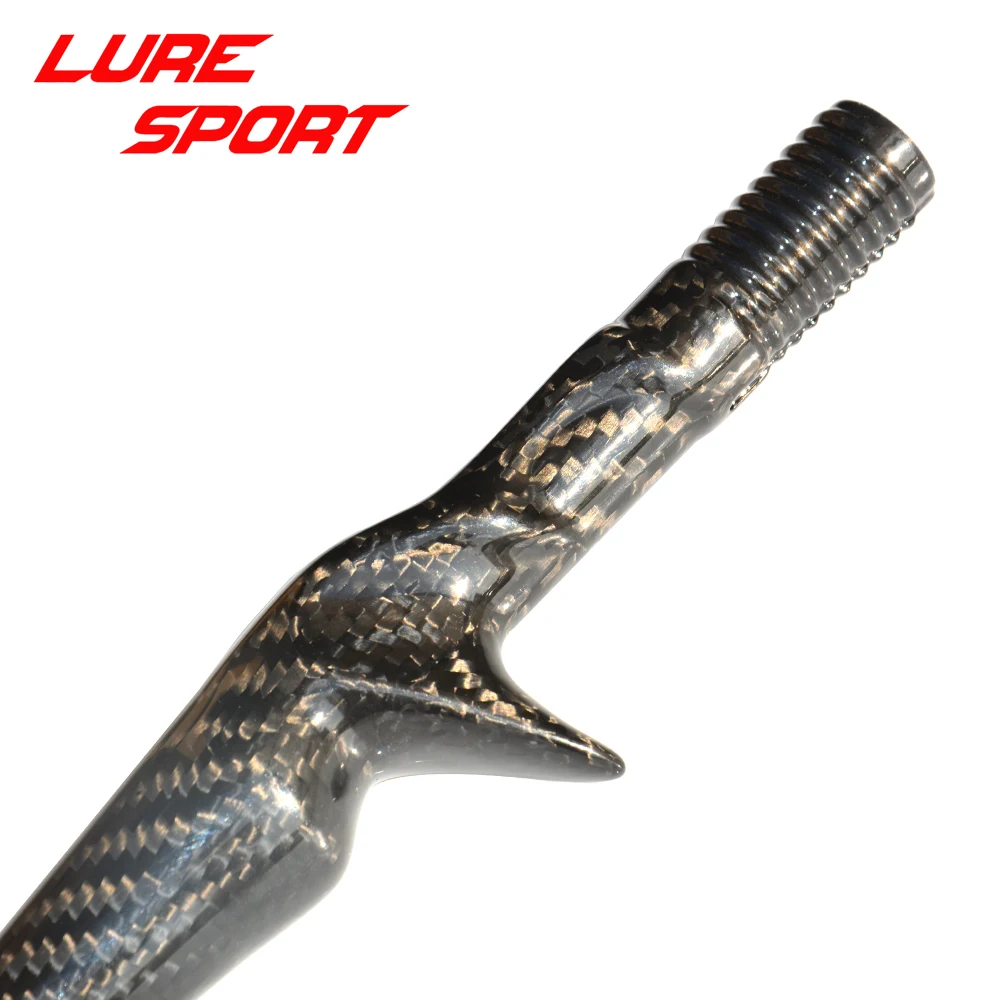 LureSport-mango de agarre de asiento de carrete fundido de carbono tejido 3K, varilla Triangular FUJI KDPS16, reparación de componentes de construcción, bricolaje, 35cm