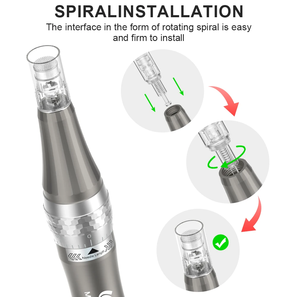Bolígrafo Derma con microagujas profesional, caja de regalo, dispositivo de belleza Mas Pen S8/N6 a la venta