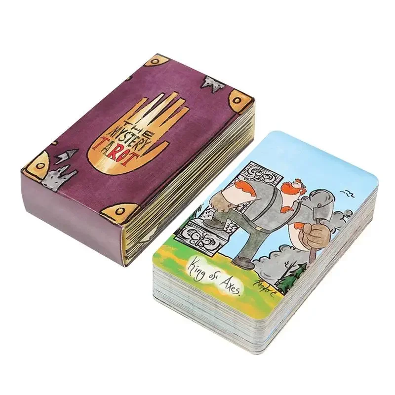 Cartas de Tarot misteriosas A 78 baraja Gravity Falls inspirado 78 baraja de cartas versión en inglés juegos de mesa de Tarot para principiantes Witchy