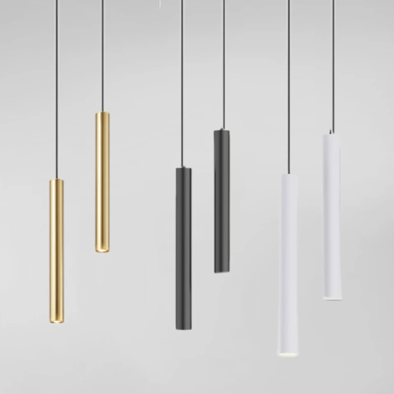 Lámpara colgante de noche minimalista, foco para dormitorio, restaurante, Bar, cocina, comedor, isla, luces de plataforma, iluminación Led colgante