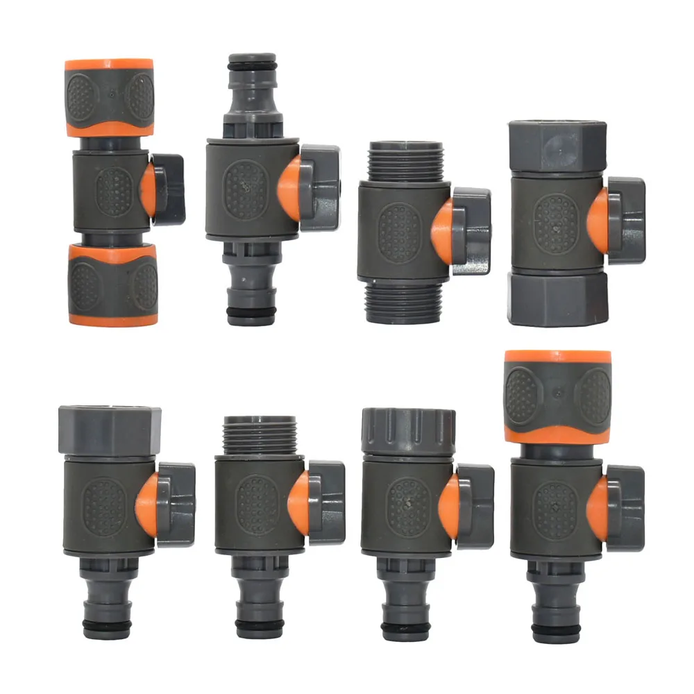 3/4 macho hembra grifo conector rápido pezón manguera de jardín rosca válvula de bola accesorios reparación de tubos adaptador de pistola de riego
