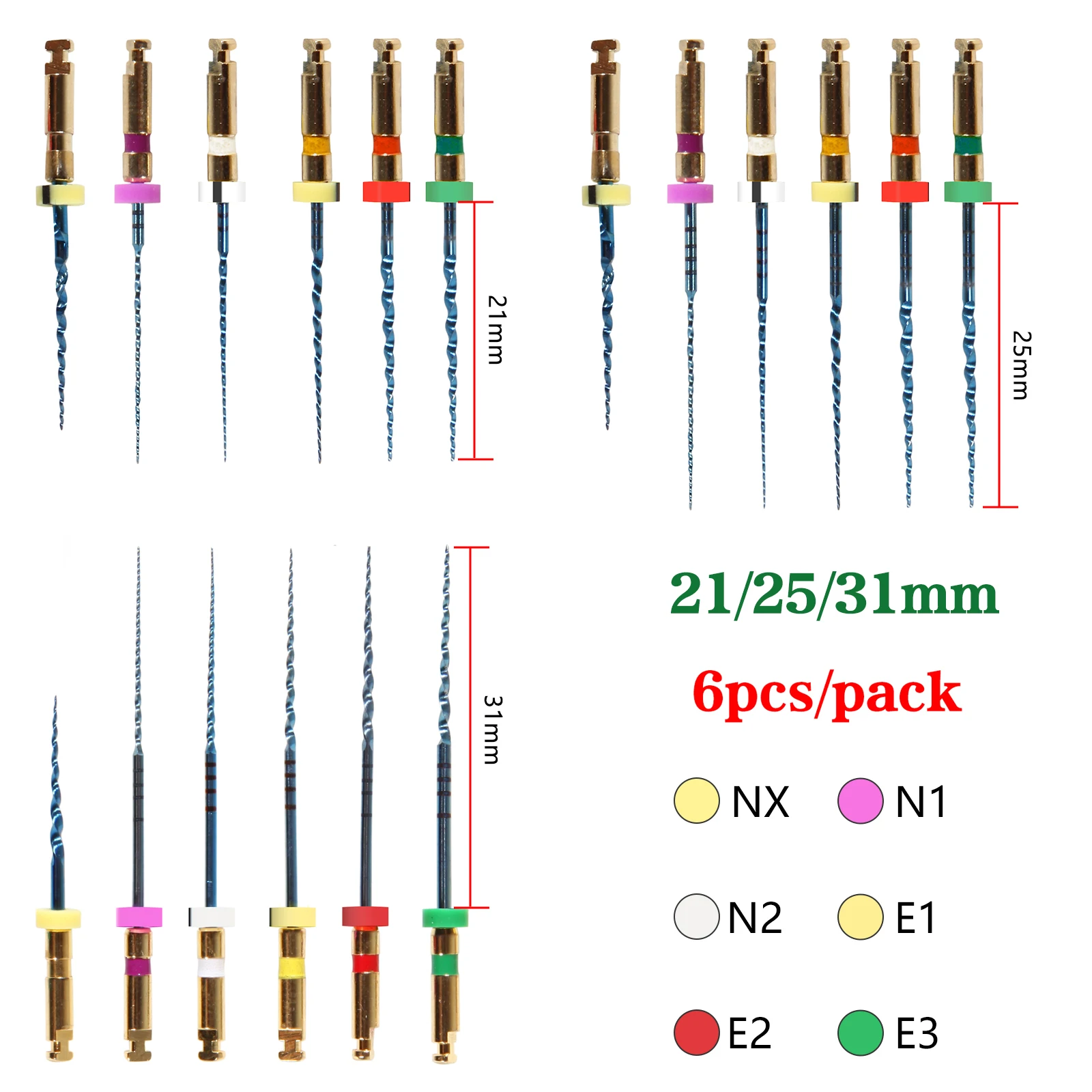 Tratamiento de Motor Endo LED Dental/localizador de ápice buscador de conducto radicular/sistema de obturación de conducto radicular inalámbrico Kit de pistola y bolígrafo/archivos NITI