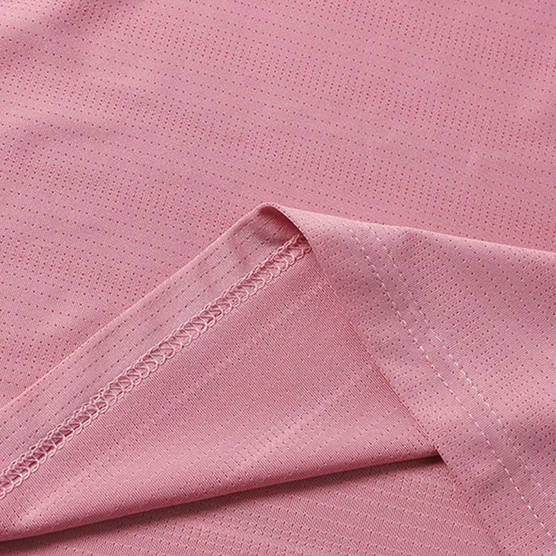 Camiseta para correr para mujer, Camiseta deportiva reflectante de alta elasticidad y transpirable para correr, mangas cortas frescas de seda helada de secado rápido para verano