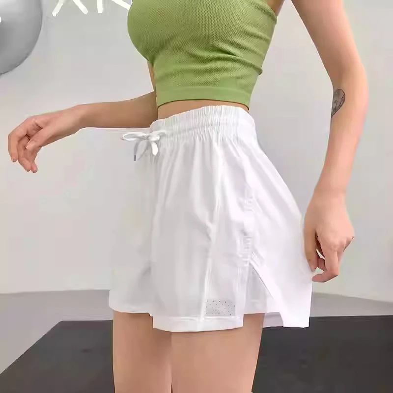 Shorts Deportivos de Cintura Alta de Secado Rápido para Verano, Ropa Deportiva, Gimnasio, Yoga, Mujer, Running, Ciclismo, Ropa de Entrenamiento