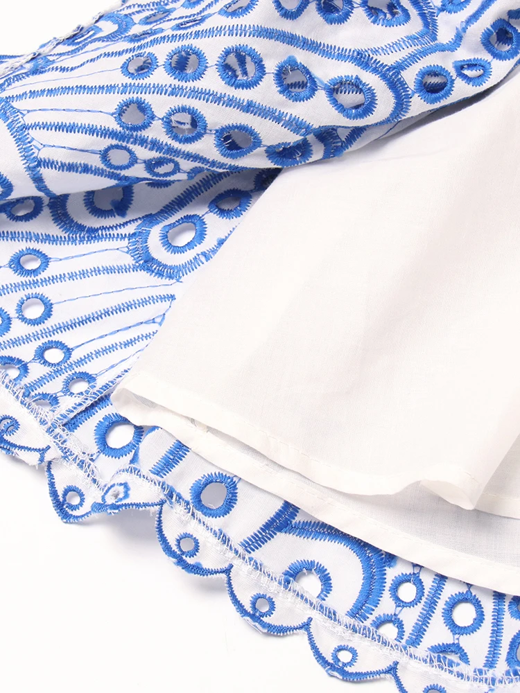 TWOTWINSTYLE, vestido Sexy con dobladillo en capas recortado para mujer, sin tirantes, sin mangas, con hombros descubiertos, Mini vestidos de cintura alta, ropa femenina