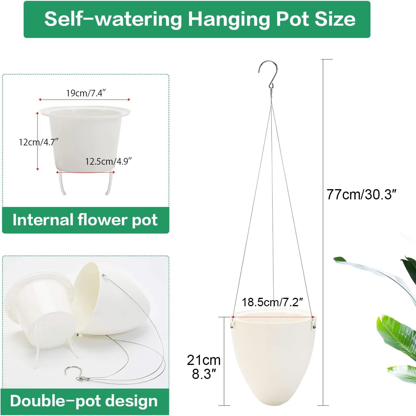 Nuevo Lavabo colgante en forma de huevo blanco, macetas para flores, maceta perezosa, alambre de acero y cuerda de algodón, lavabos colgantes, maceta para almacenamiento de agua