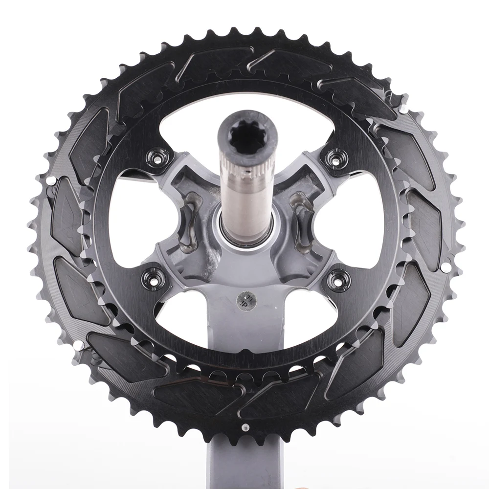 Plato doble de piedra BCD de 110mm, 4 pernos 46T 32T 48T 33T 50T 34T 54T 40T para FC5800 FC6800 9000, anillo de cadena de rueda de bicicleta de carretera