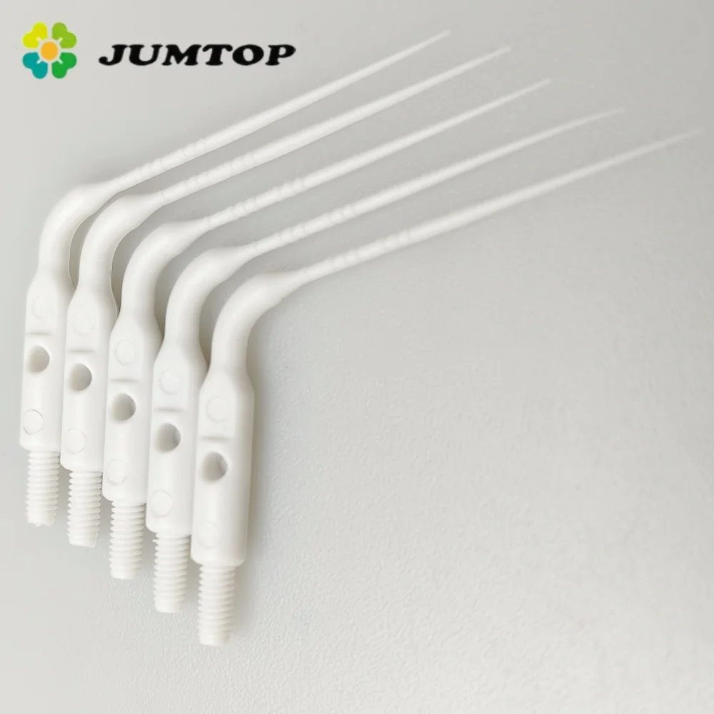 JUMTOP 5 uds puntas de irrigación Endo alimentadas por sónica de plástico Dental punta de conducto radicular punta de pieza de mano escalador de aire para odontología