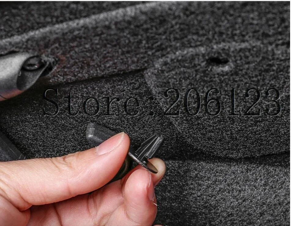 2016 2017 2018 2019 2020 2021 para Audi A4 B9 A4L estilo de coche maletero de coche estera de algodón insonorizada pegatina de protección 1 unids/set