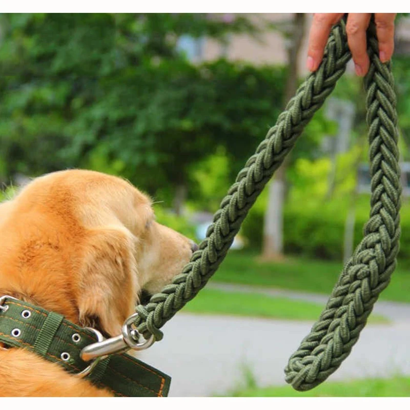 Correa de nailon para perros medianos y grandes, arnés para entrenamiento de mascotas, correa de seguridad para correr, caminar, escalar montañas, suministro de correas y cuerdas para perros