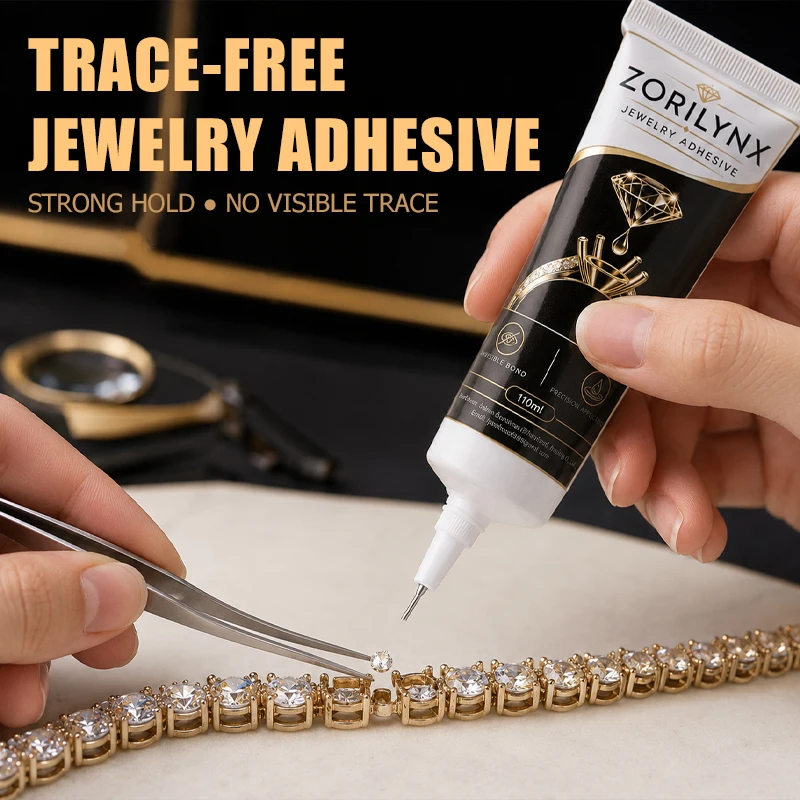 Adhesivo de Joyería de Alto Rendimiento, Líquido de Unión Invisible para Fijar Gemas, Diamantes de Imitación y Anillos Desprendidos, Fórmula de Alta Viscosidad