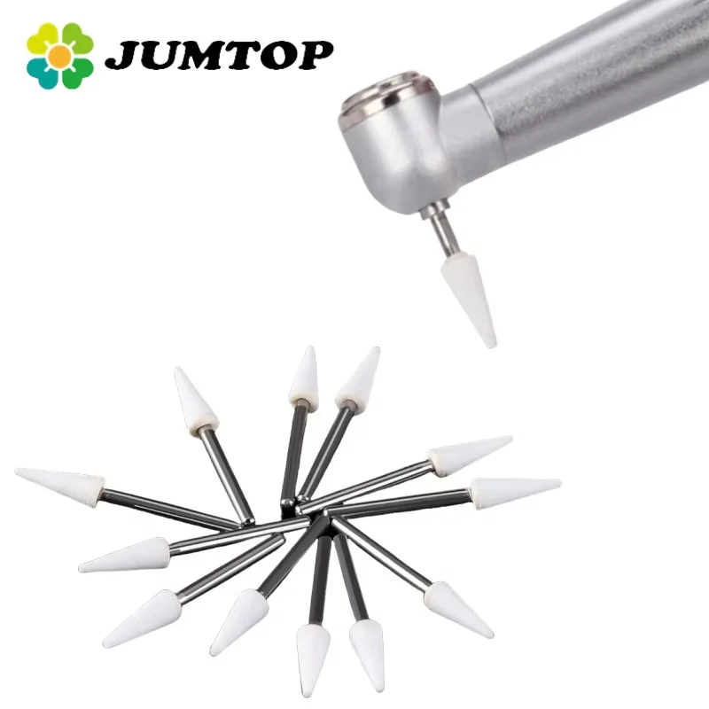 JUMTOP-brocas FG para pulir piedra blanca Dental, 1,6mm, aptas para pieza de mano de alta velocidad, herramientas de molienda para el cuidado de los dientes