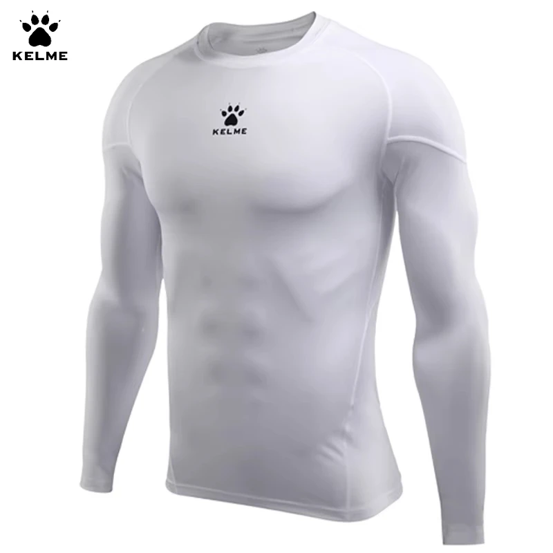 Kelme-Camiseta para correr al aire libre para hombre, ropa deportiva ajustada, entrenamiento físico de compresión, secado rápido