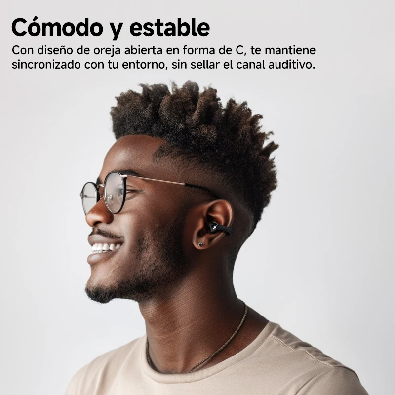 QCY Crossky C30 auriculares con Clip para la oreja Bluetooth 5,4 inalámbricos de oído abierto deportes TWS auriculares de doble conexión