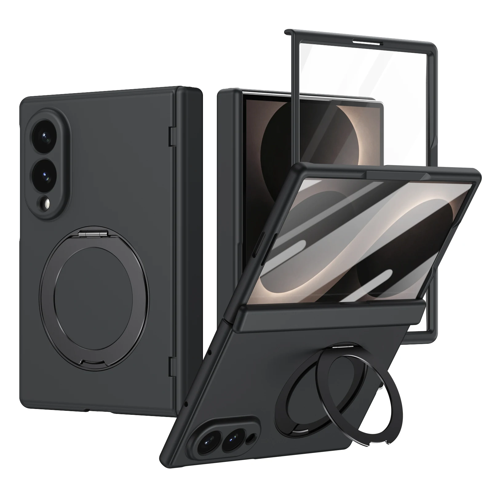 Funda Protectora Anticaídas para Samsung Galaxy Z Fold 8 5G Fold8 Ultra Fold7 Fold6 Fold5 Fold 7 6 5 con Anillo Magnético y Protección Total