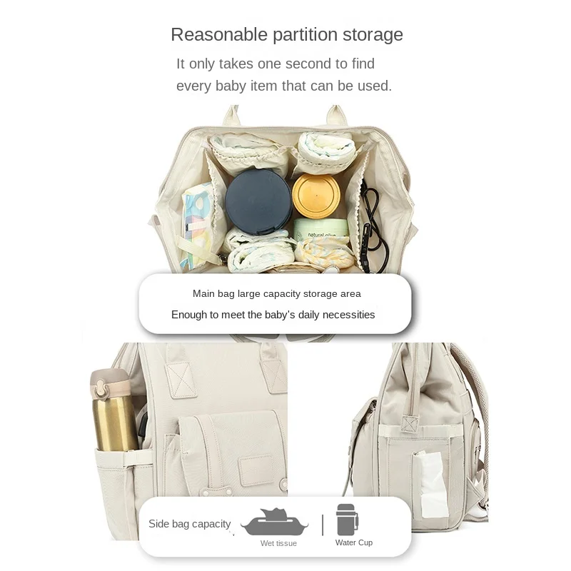 Bolsas de pañales para bebés, mochila para mamá, bolsa de maternidad para bebé, bolsa de mamá de gran capacidad, bolsa de viaje impermeable para cochecito de bebé, madre y niños