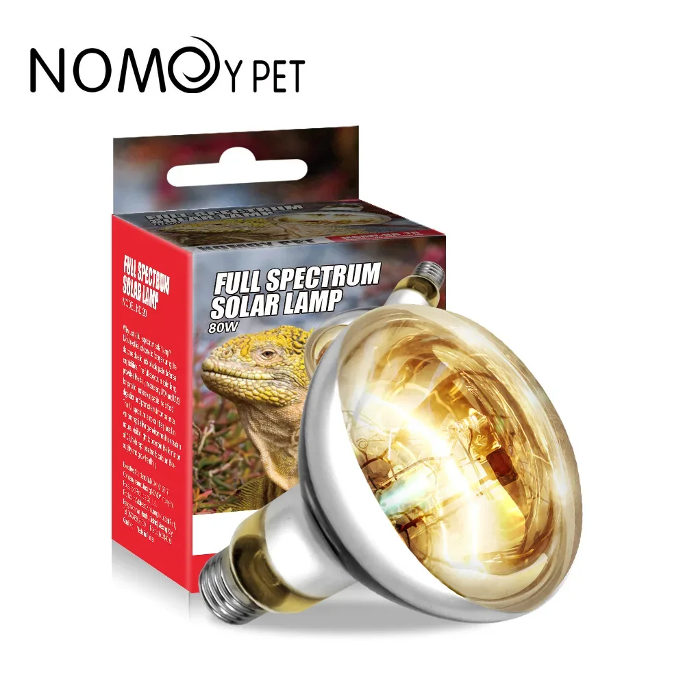 Nomoy 110 220V UVA + UVB mascota gateando tortuga lagarto calefacción suplemento de calcio lámpara bronceadora lámpara solar de espectro completo