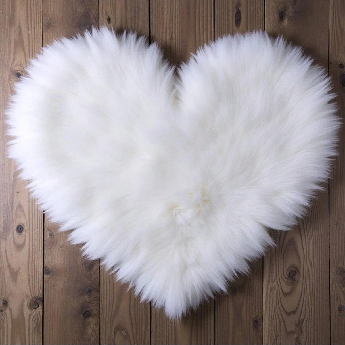 Ylsteed - Accesorios para fotografía de recién nacidos, manta de piel sintética con forma de corazón, suave y esponjosa, para sesión de fotos de bebés, fondo para estudio, HD