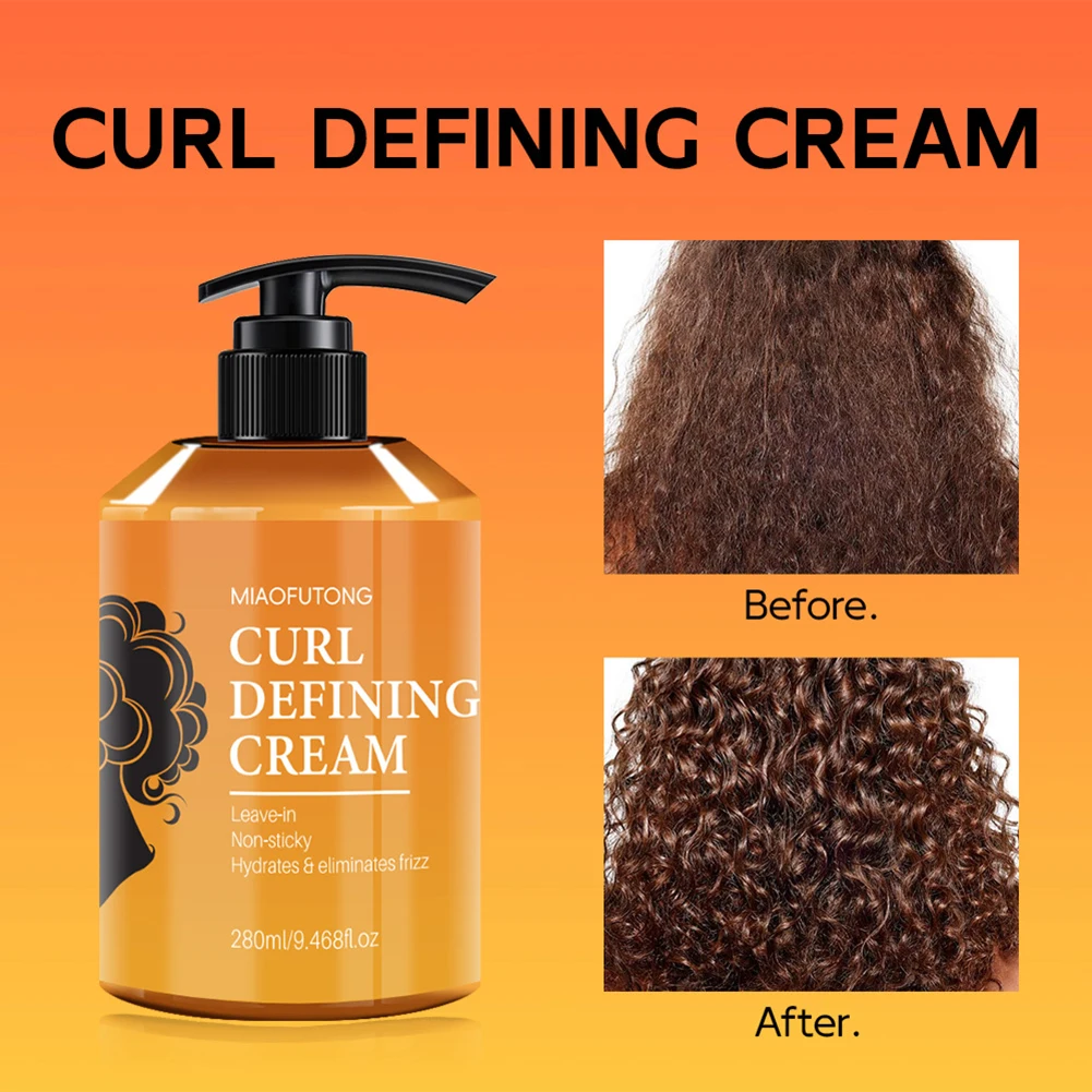 Crema Definidora de Rizos con Aceites de Argán, Ricino y Romero, Aumenta el Volumen, Brillo y Elasticidad, Crema para Peinar Cabello Ondulado