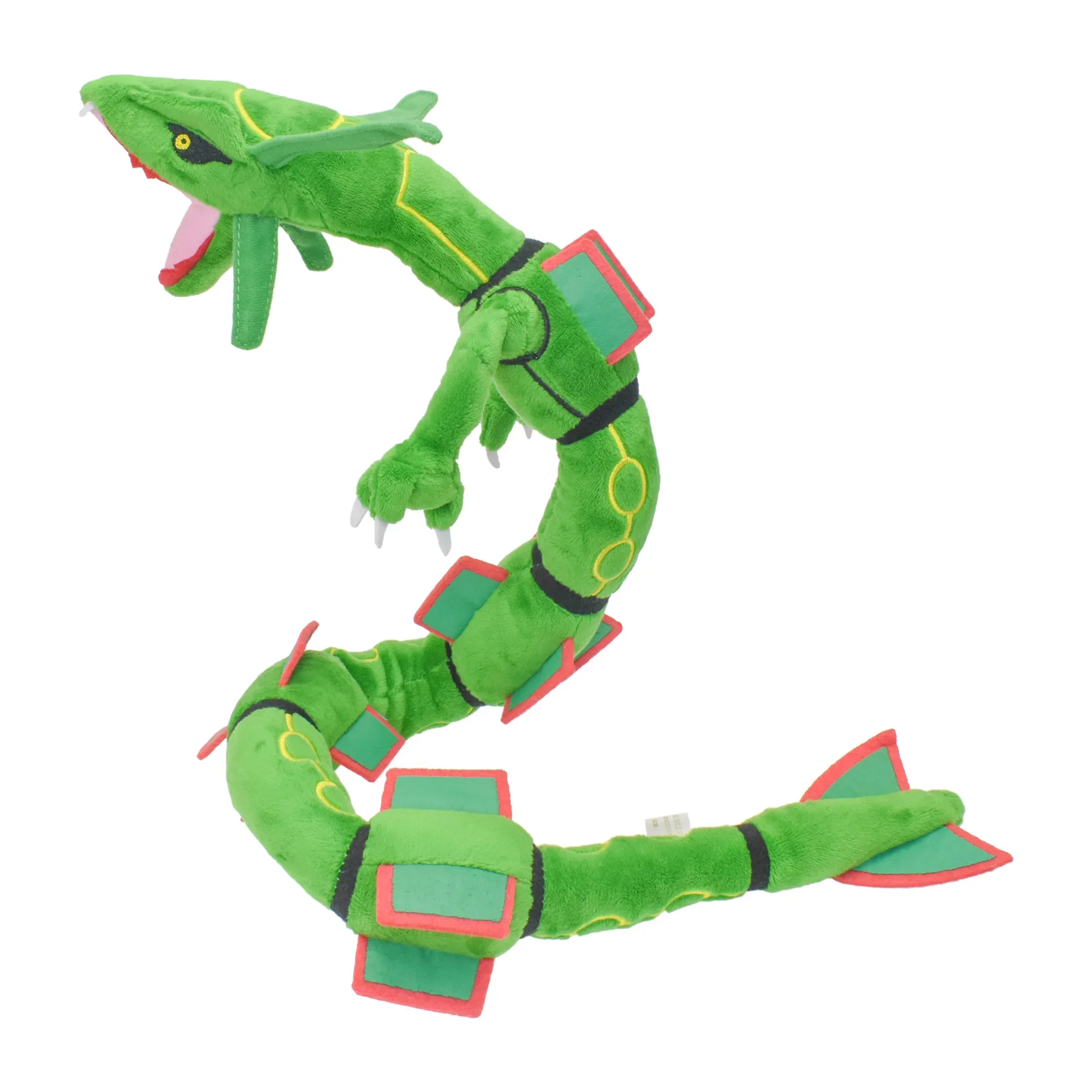 Rayquaza dragón verde algodón suave relleno Anime juguetes de peluche coleccionables regalo para chico 30 pulgadas personaje de dibujos animados juguete genial