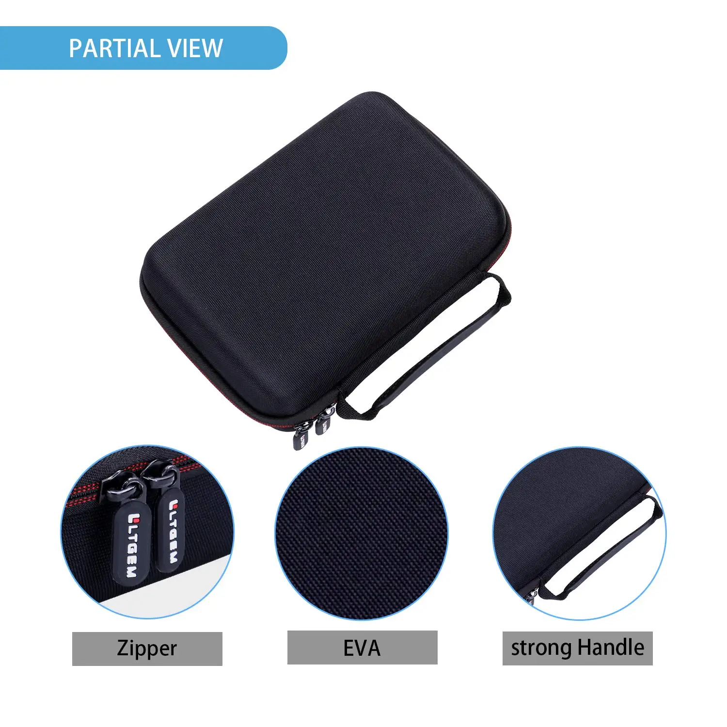 Estuche rígido de EVA para DJI Osmo Action 4/3/2/1 y GoPro Hero Series, bolsa de almacenamiento de transporte impermeable, solo bolsa