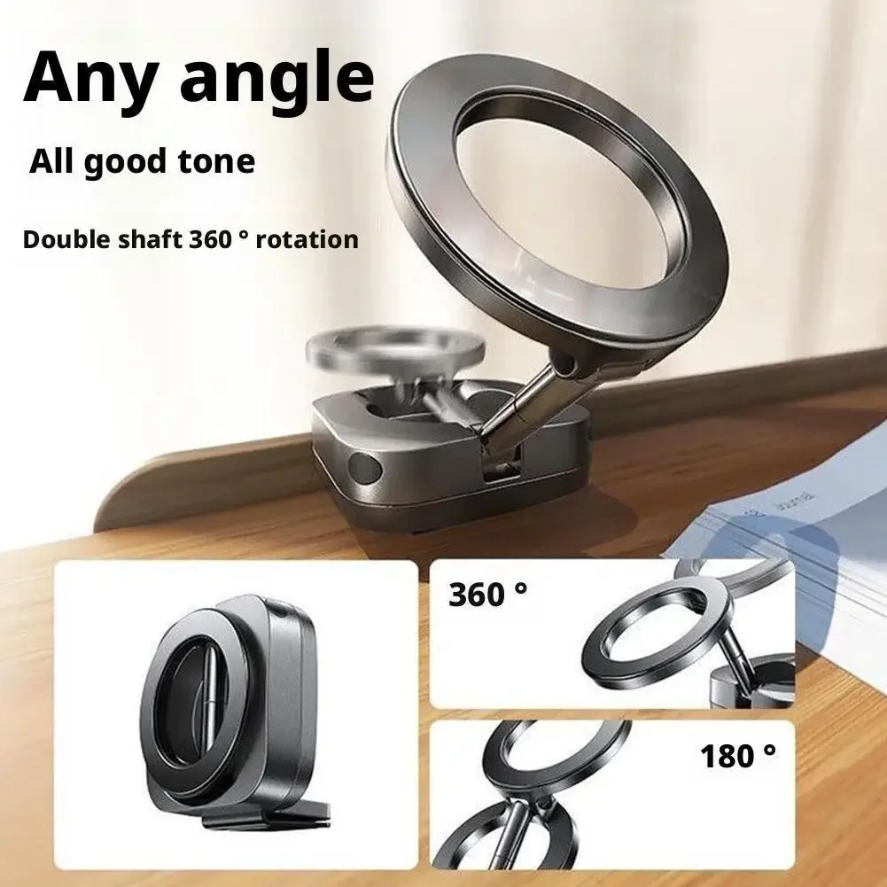 Soporte Magnético para Teléfono, Soporte de Viaje, 360 °   Soporte Giratorio para Teléfono en el Asiento Trasero, Ajustable, Compatible con Magsafe, iPhone y Xiaomi