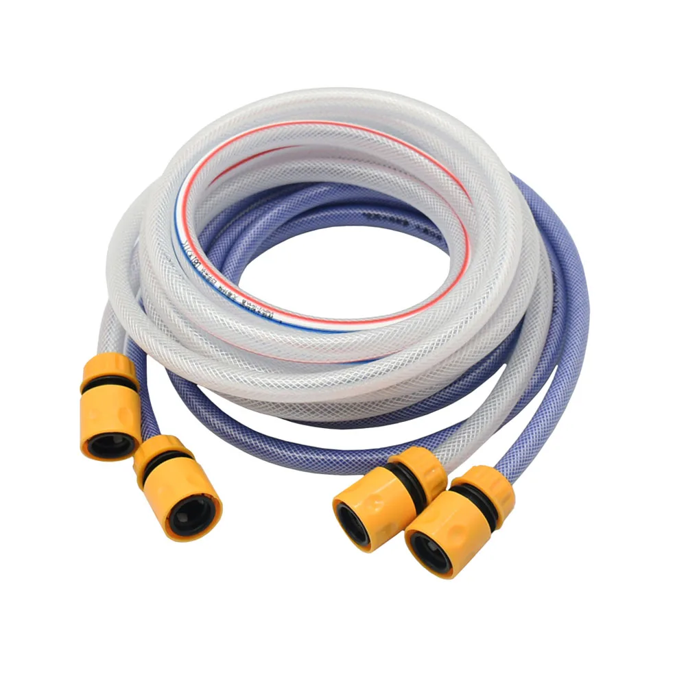 Manguera de riego para jardín, Conector de tubo de Pvc para lavado de coches, herramientas de riego de flores, 5m-20m, 1/2, 5/8, 3/4, 1 ", 1/2