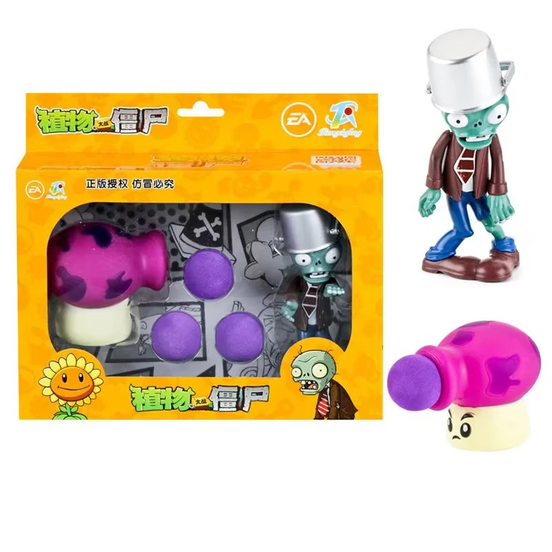 Juego de Juguetes Plants VS Zombies 2, Cactus Peashooter, Coconut Cannon, A.K.E.E., 6 Figuras de Juego de Silicona Suave, Regalo de Cumpleaños