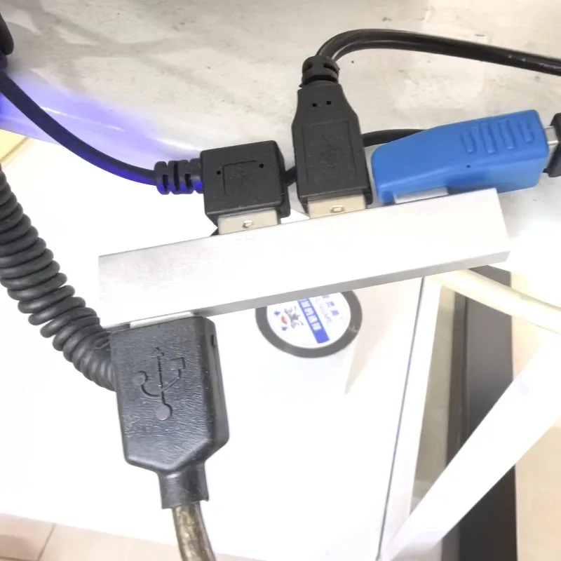 Hub USB Lateral Izquierdo/Derecho con 1 Puerto 3.0 y 2 Puertos 2.0, Expansor para Laptop, Impresora, Memoria USB, Disco Duro Móvil, Computadora Portátil