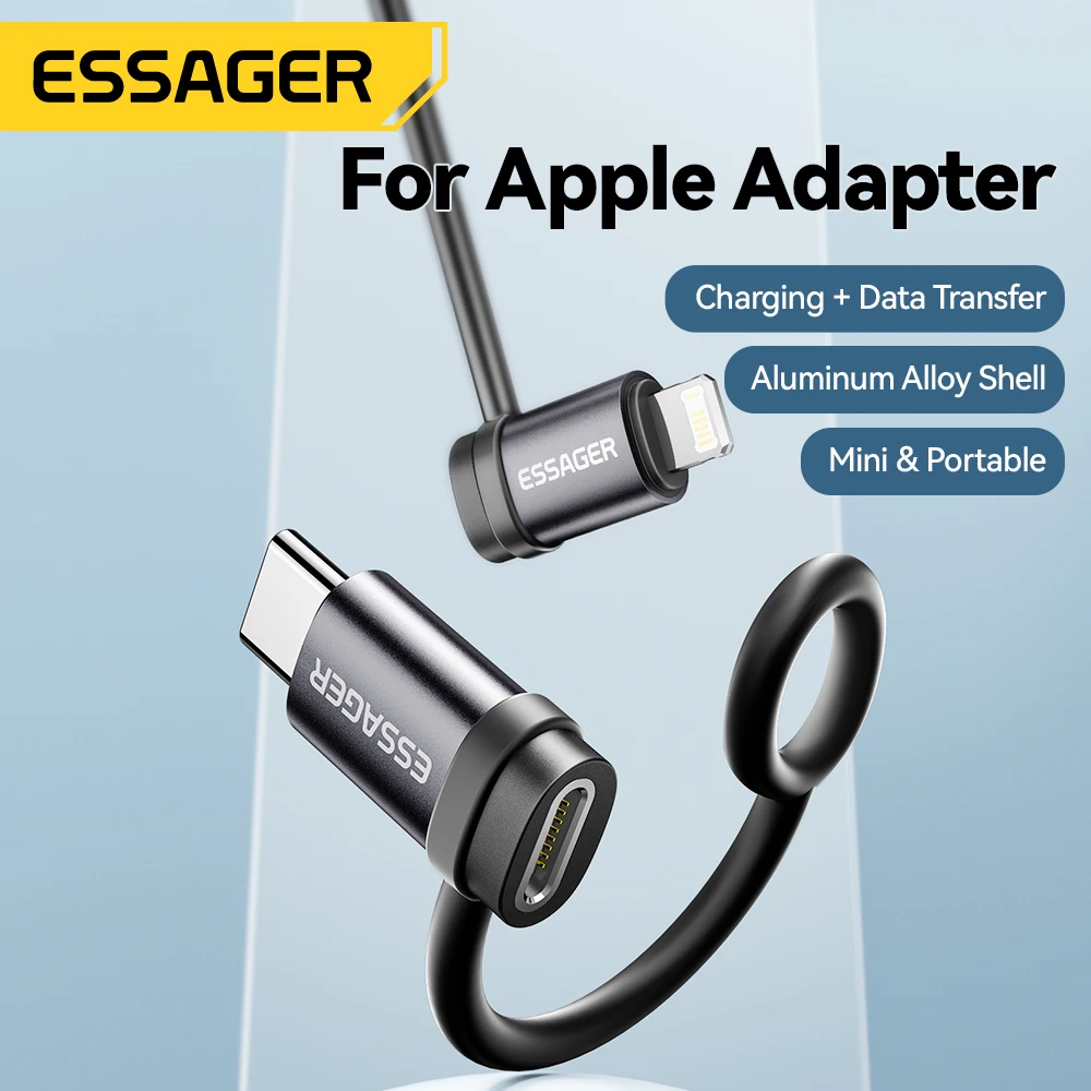 Adaptador Essager de Lightning a USB C, Carga Rápida 3A OTG para iPhone 15 XR Pro, Conector de Tipo C a Lightning para iPhone, Convertidor OTG