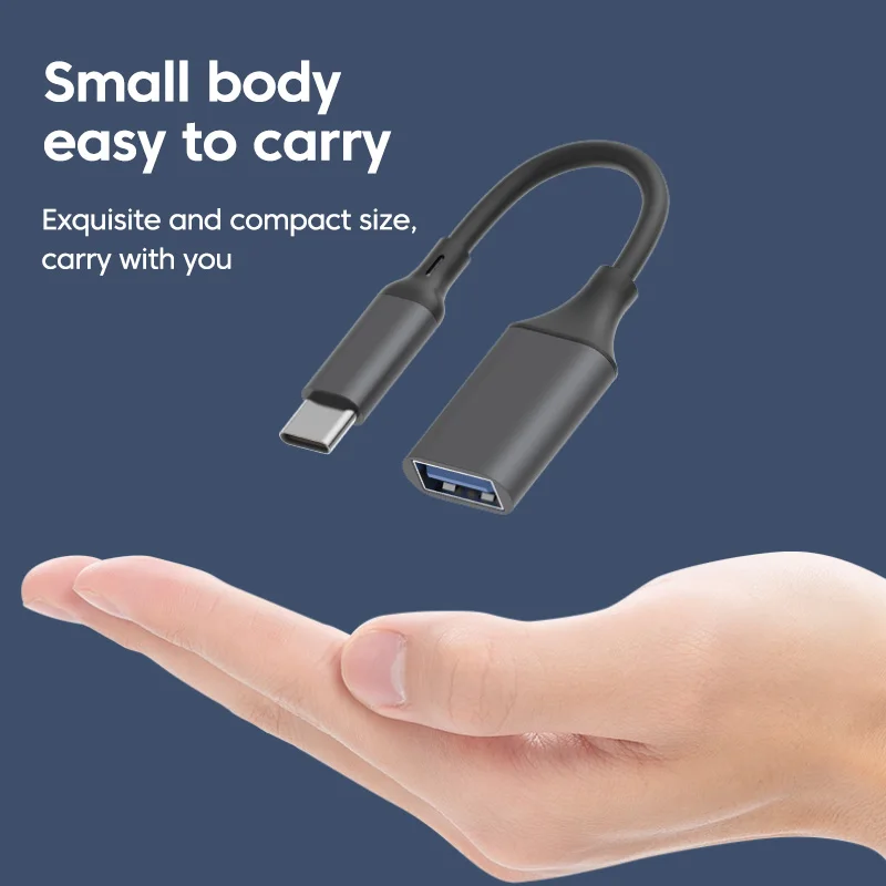 Crouch OTG tipo C a USB 3,0 Cable adaptador USB C a USB A Cable OTG hembra para teléfono PC tableta U disco conector de transferencia de datos