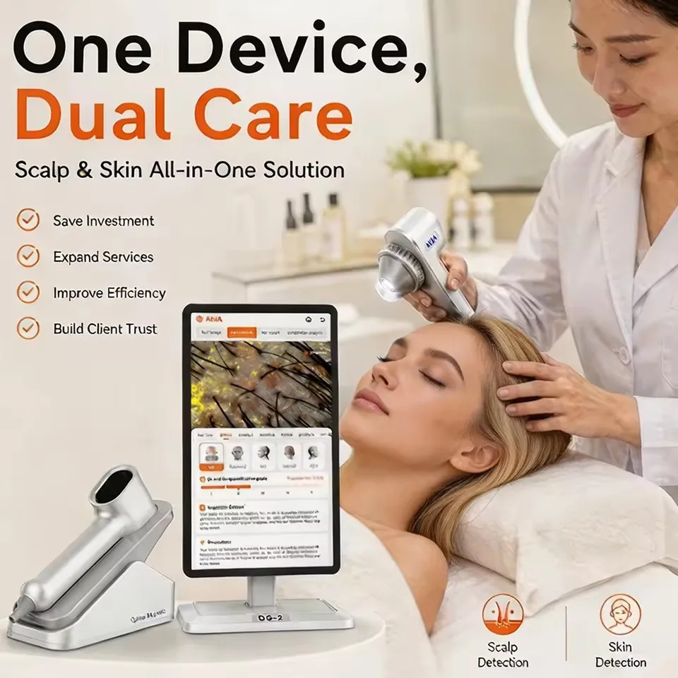 Analizador de Piel y Cabello Portátil Ds2, Prueba de Humedad del Cuero Cabelludo, Análisis de Caída del Cabello, Equipo de Belleza para Uso Doméstico, Spa de Belleza